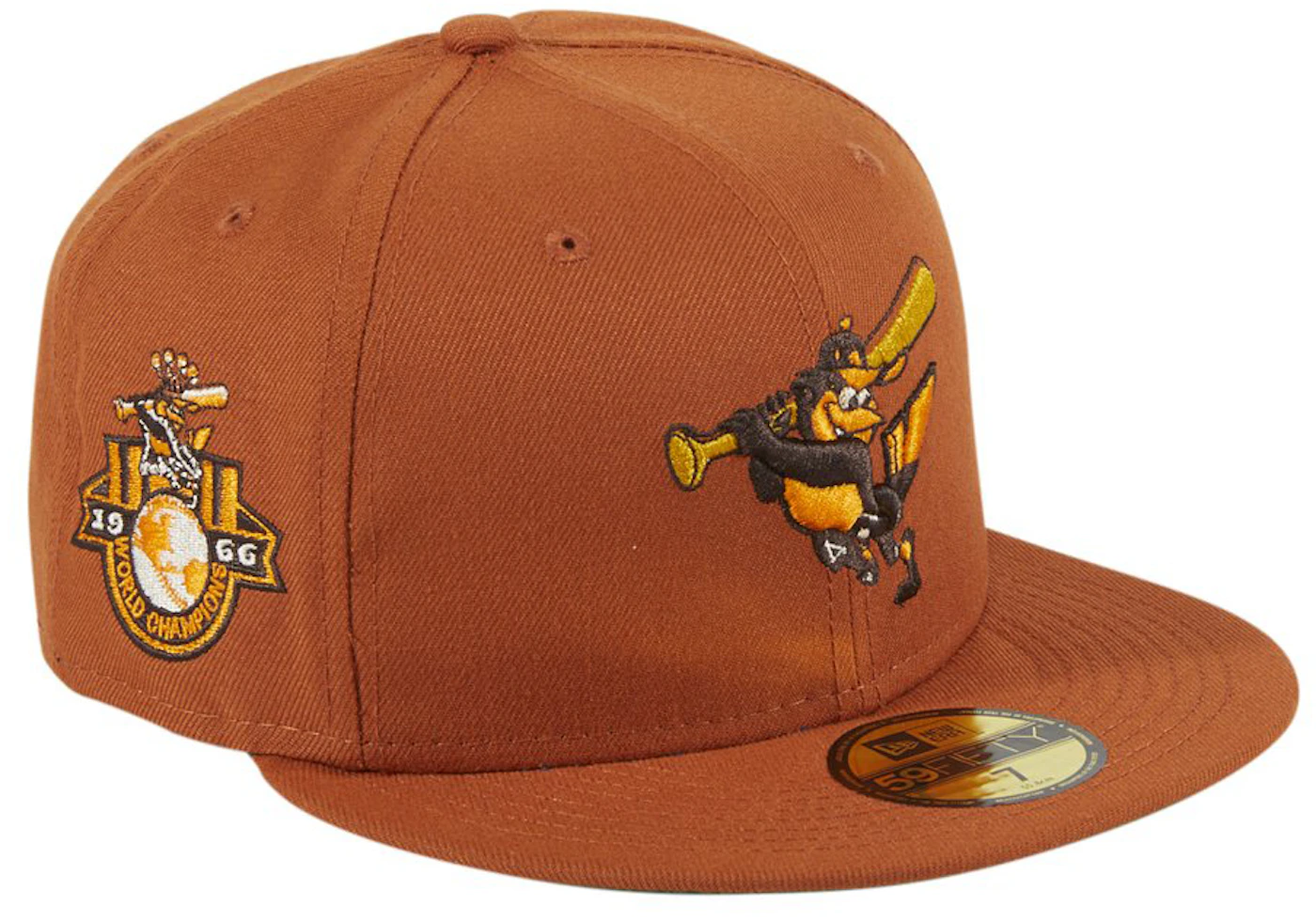 Men's Baltimore Orioles Mitchell & Ness Cream/Orange 30th Anniversary  Homefield Fitted Hat