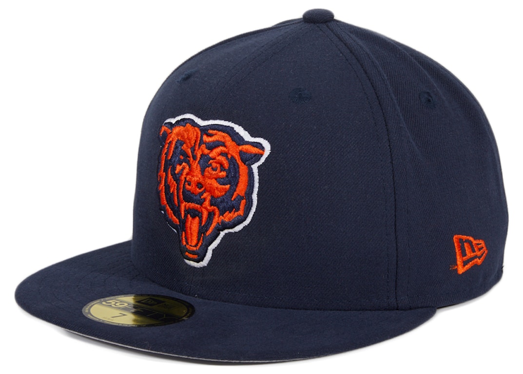 Pre-owned New Era Chicago Bears Otc Hat Club Exclusive 59fifty Fitted Hat Navy