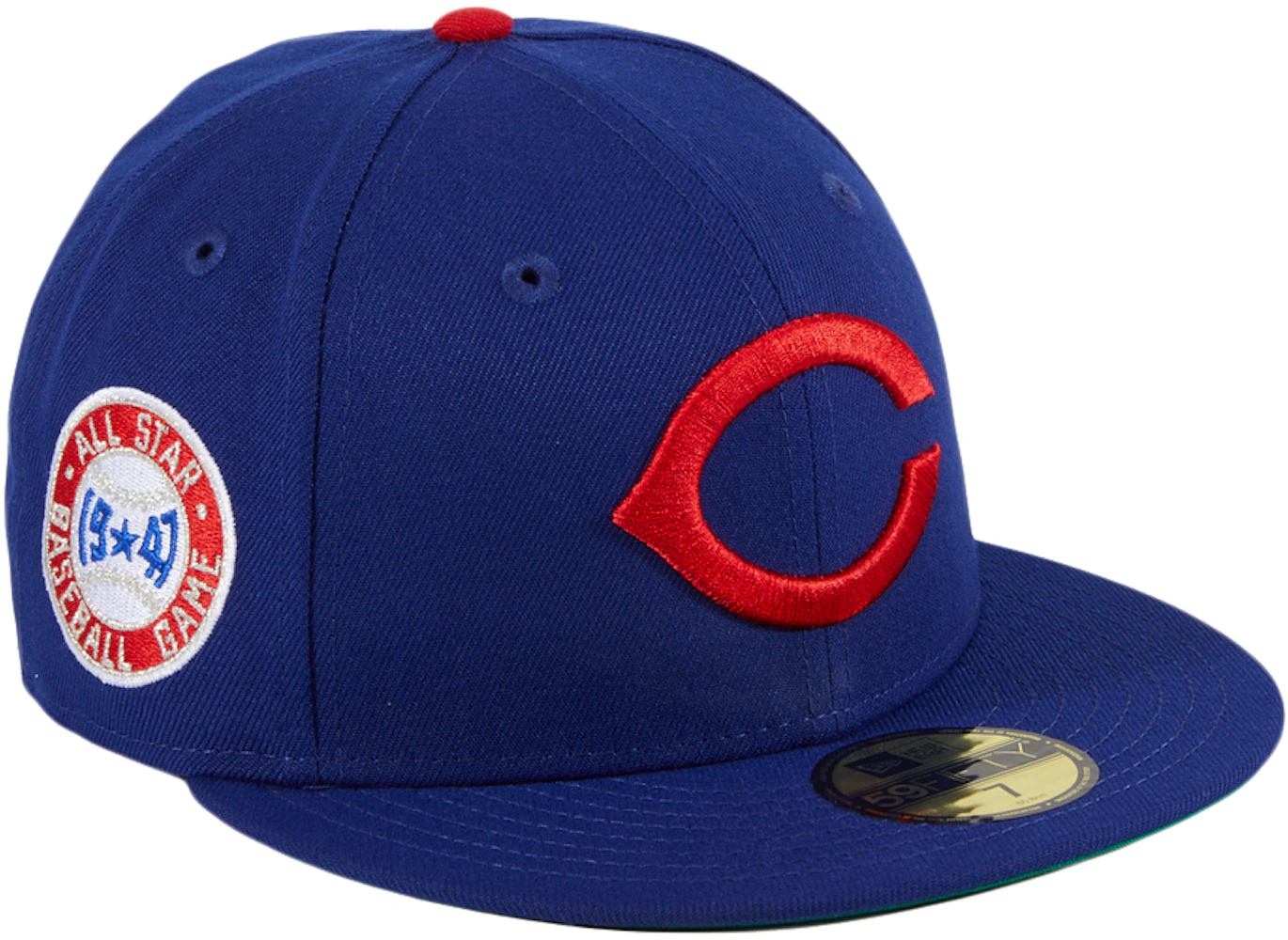 OFF-WHITE New Era Chicago Cubs Fitted Hat Blue/Red Men's - FW21 - US