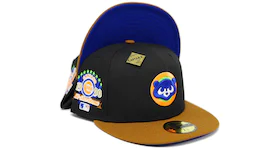 New Era Chicago Cubs 1990 All Star Game Patch Capsule Hats Exclusive 59Fifty Fitted Hat Black/Blue