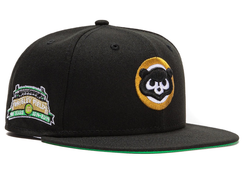 cubs black snapback