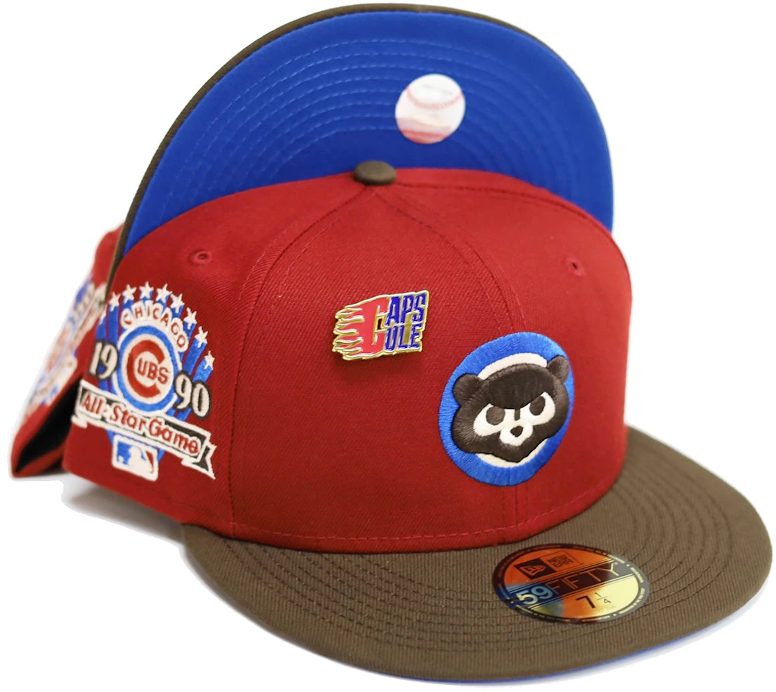 Chicago White Sox New Era Fitted 59FIFTY Hat (Denim Scarlet Green Under BRIM) 7 1/8