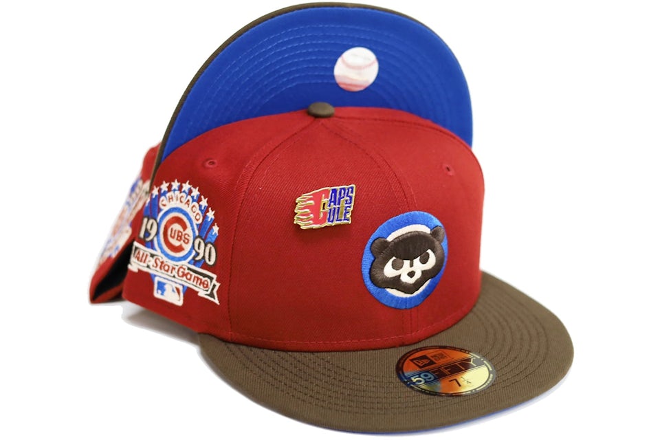 Blue and red fitted hat Clearance
