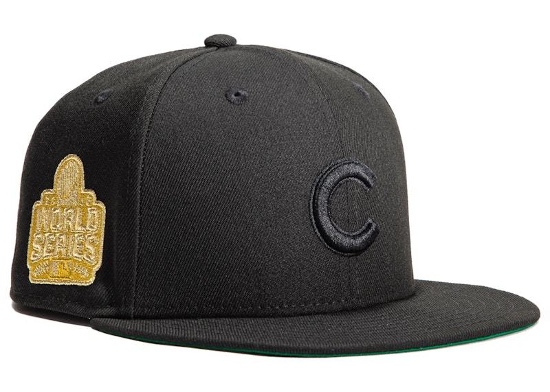 cubs gold world series hat