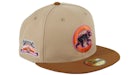 New Era Chicago Cubs PBJ Wrigley Field Patch Alternate Hat Club Exclusive 59Fifty Fitted Hat Tan/Brown