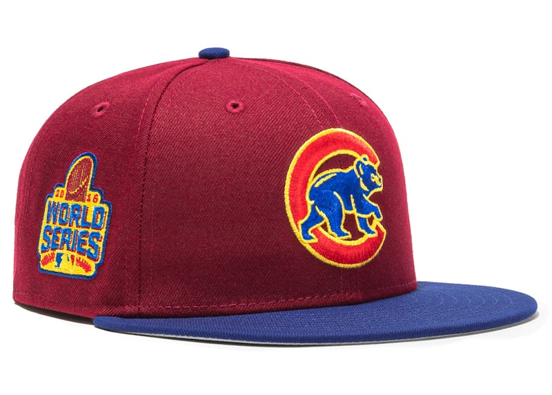 cubs world series patch hat