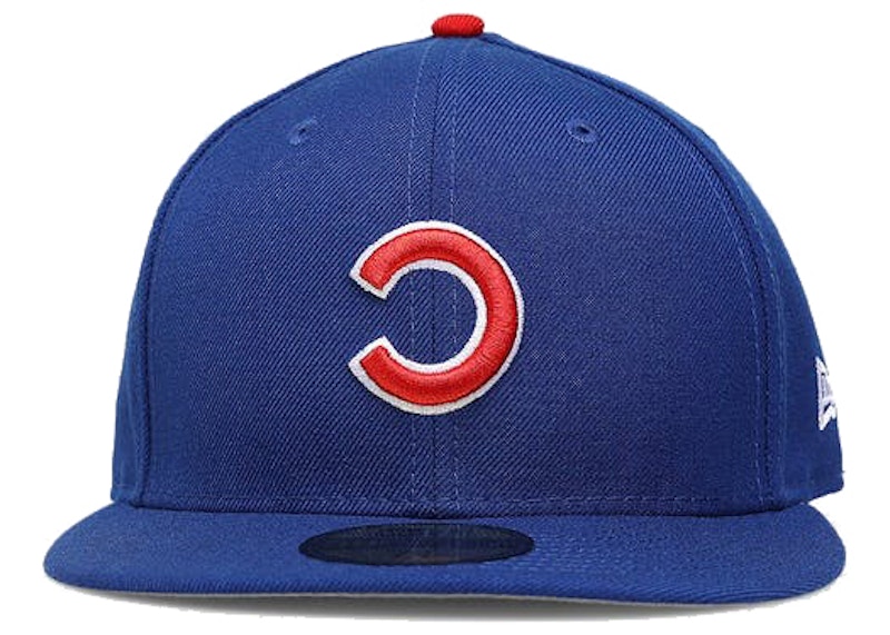 New Era Chicago Cubs Upside Down 59Fifty Fitted Hat Blue Men's