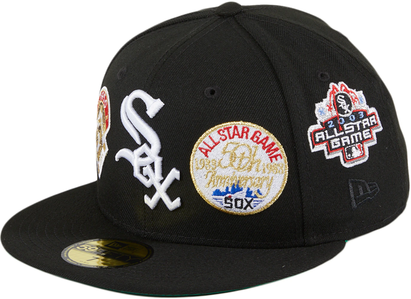 New Era Chicago White Sox All Star Game History Patch Hat Club Exclusive  59Fifty Fitted Hat Black Men's - GB