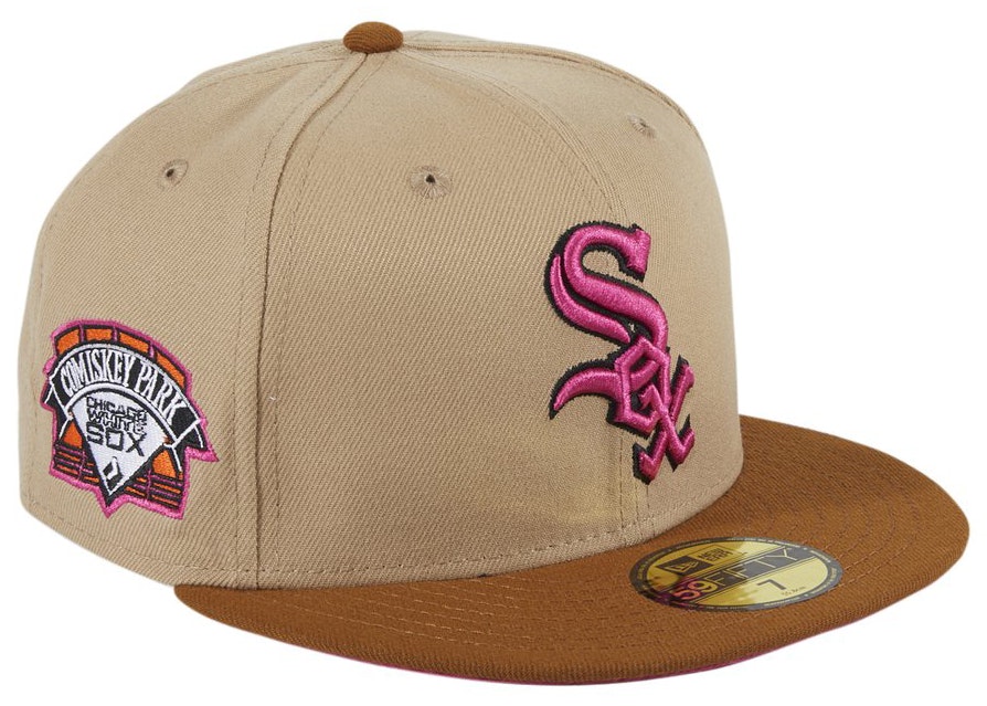 New Era Chicago White Sox PBJ Comiskey Park Patch Hat Club Exclusive  59Fifty Fitted Hat Tan/Brown - FW21