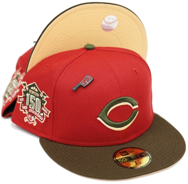 Cincinnati Reds New Era Red/Black Road Authentic Collection On-Field  59FIFTY Fitted Hat