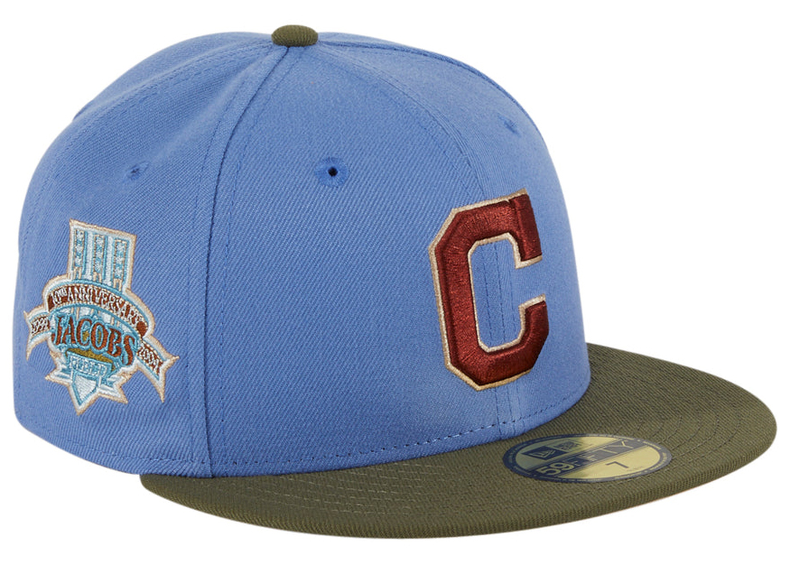 New Era Cleveland Indians Great Outdoors Jacobs Field Patch Hat Club  Exclusive 59Fifty Fitted Hat Indigo/Olive メンズ - SS22 - JP