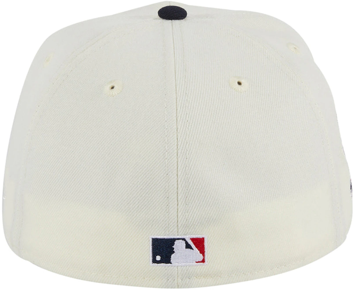New Era Cleveland Indians Jacobs Field Patch Hat Club Exclusive 59Fifty  Fitted Hat White/Navy Men's - SS22 - US