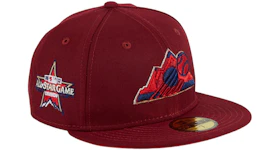 New Era Colorado Rockies 2021 All Star Game Patch Mountain Hat Club Exclusive 59Fifty Fitted Hat Cardinal/Red