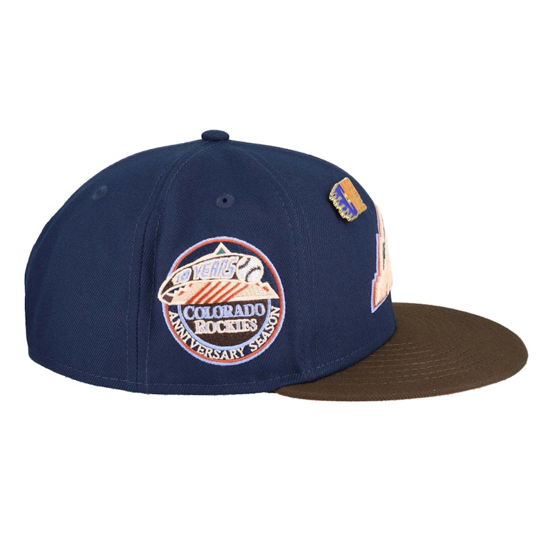 New Era New York Yankees Capsule Navy Nitro 50th Year 59Fifty Fitted Hat Navy/Orange