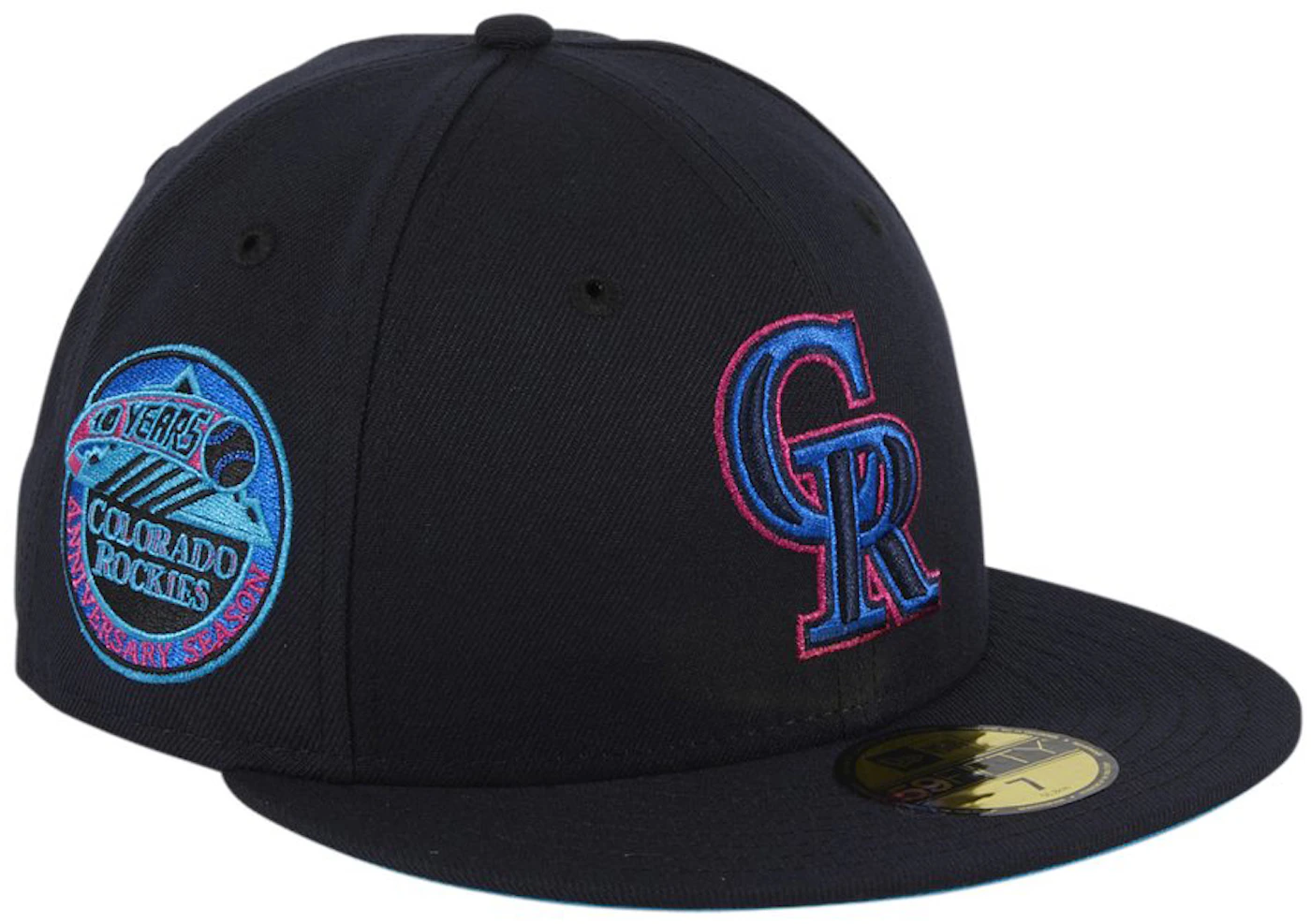 Vintage Colorado Rockies Hat New Era MLB Fitted Heritage Pin