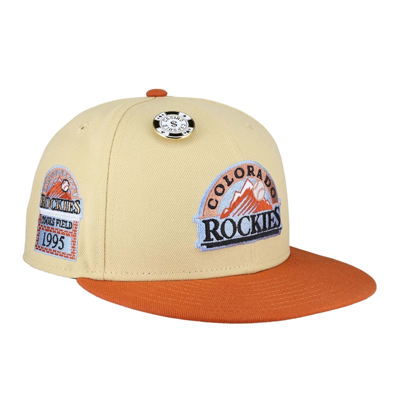 New Era Colorado Rockies Capsule Park Collection 20th Anniversary 59Fifty Fitted Hat Orange/Green