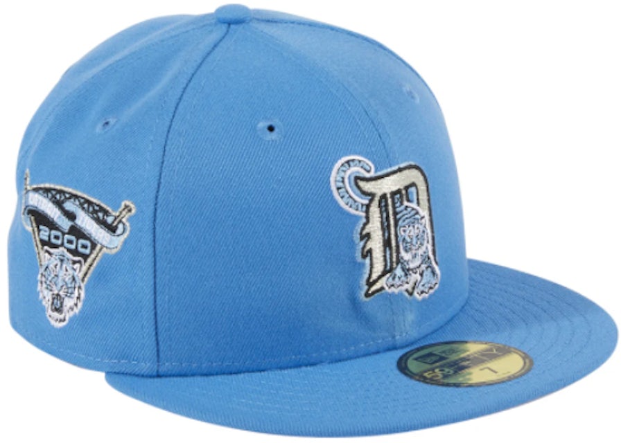 New Era Detroit Tigers 2000 Stadium Patch Alternate Hat Club Exclusive Fitted  Hat Light Blue/Silver Men's - FW21 - US