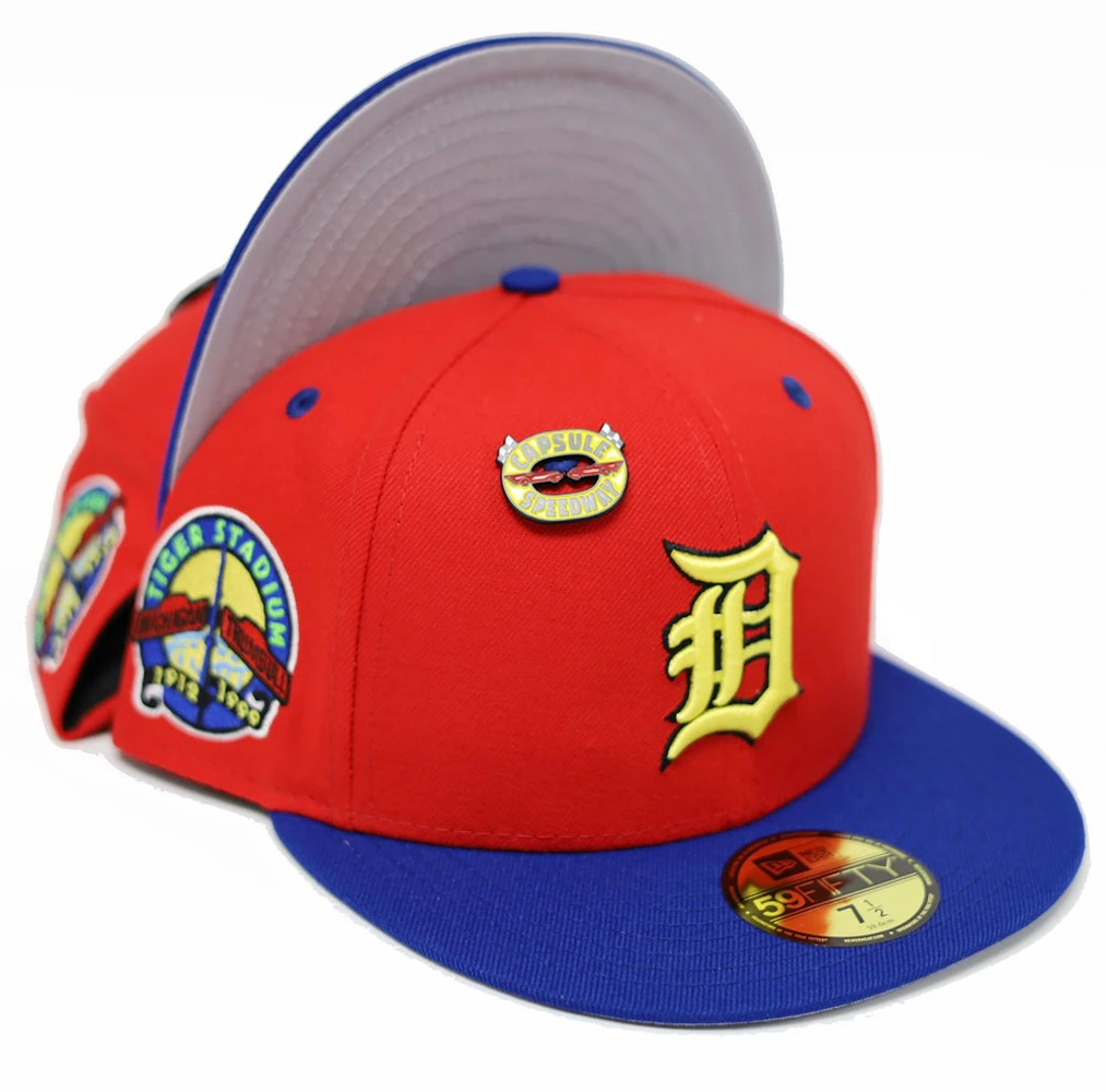 Detroit Tigers New Era Spring Color Two-Tone 59FIFTY Fitted Hat - Light  Blue/Red