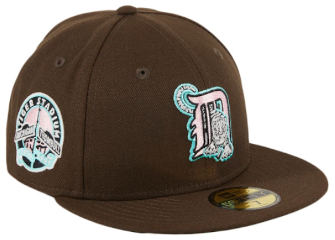 Pre-owned New Era Detroit Tigers Quiet Storm Hat Club Exclusive Stadium Patch Alternate 59fifty Fitted Hat Bro In Brown