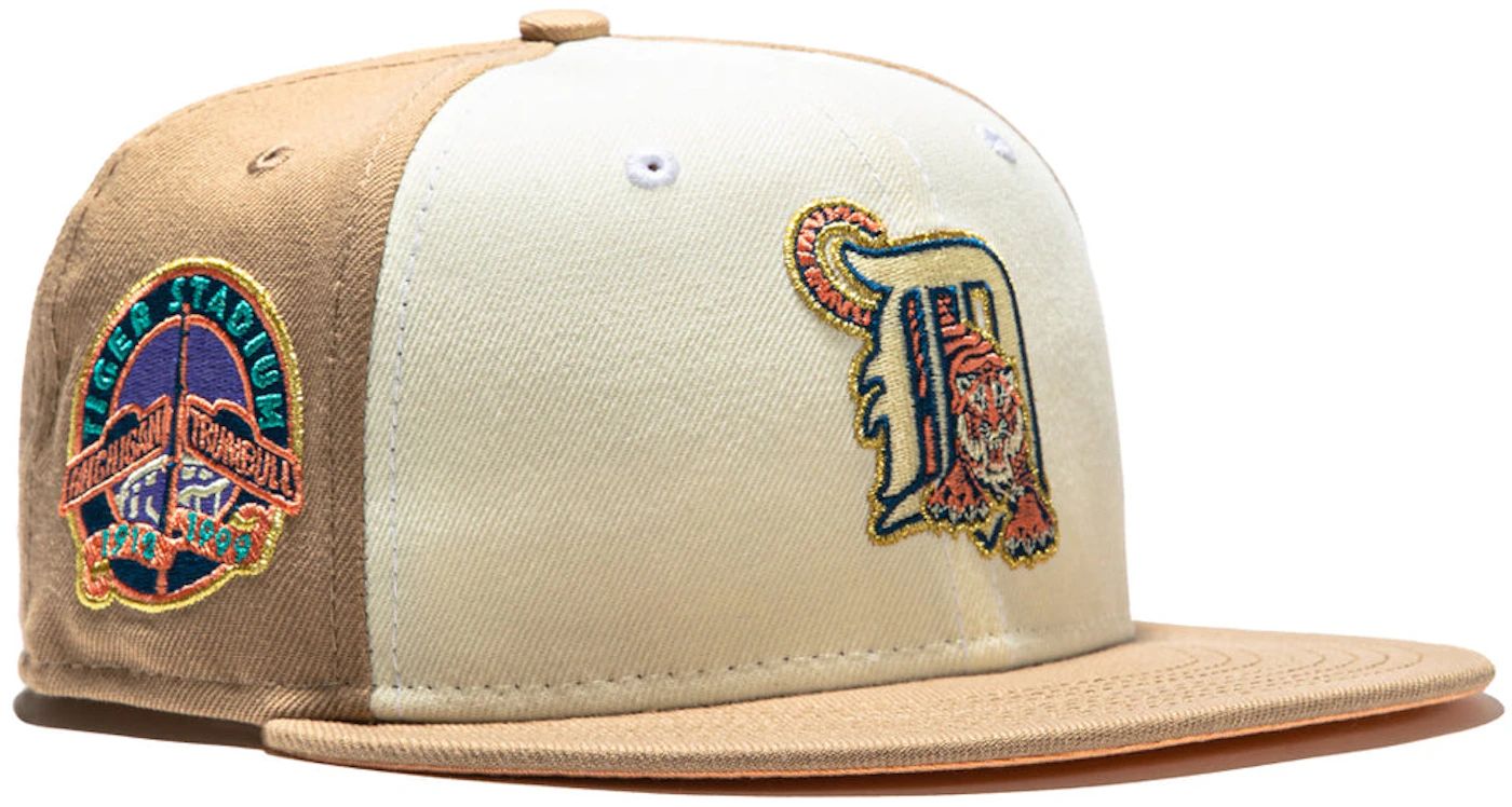 New Era Detroit Tigers Sugar Shack 2.0 Stadium Patch Alternate Rail Hat  Club Exclusive 59Fifty Fitted Hat White/Tan/Peach Men's - SS22 - US