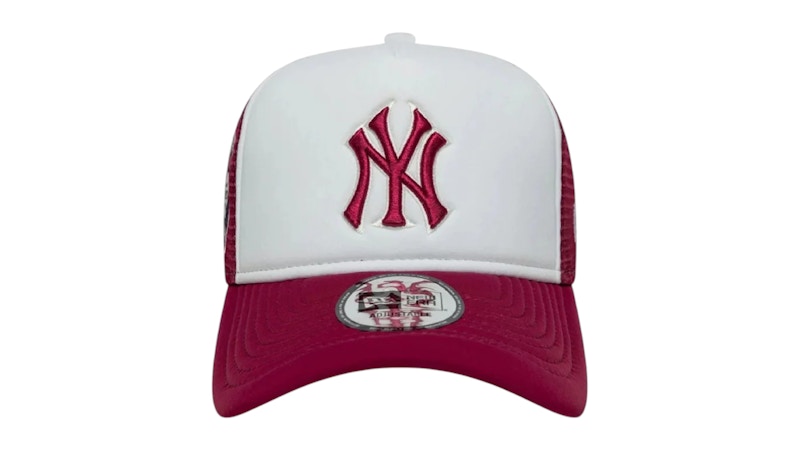 Pre-owned New Era Es Sf New York Yankees Trucker Cap (ss25) In White