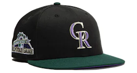 New Era Exclusive 59Fifty Colorado Rockies 1998 All Star Game Fitted Hat Black/Green