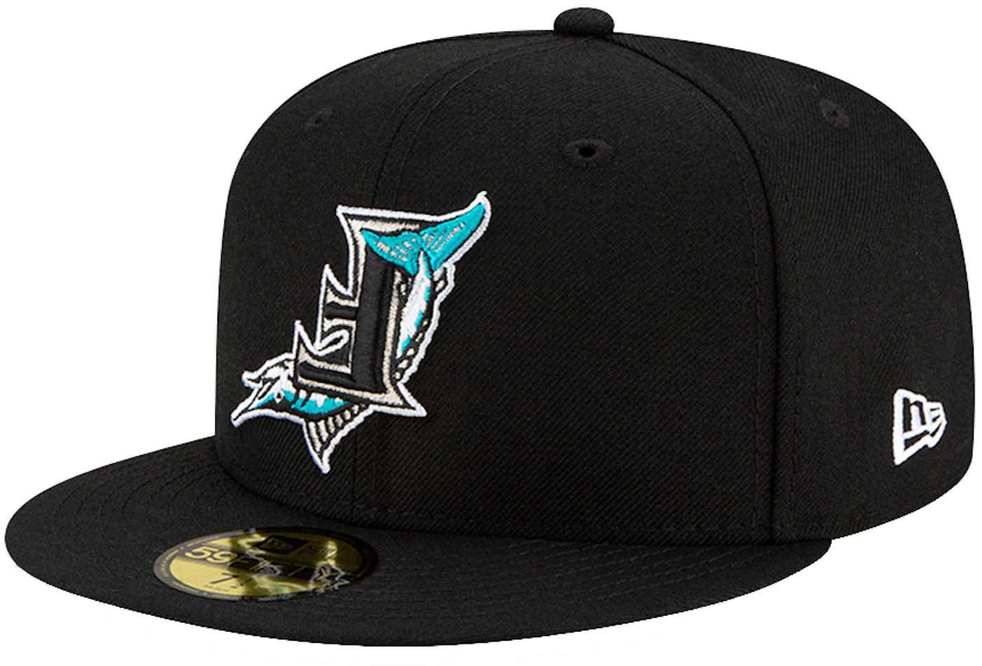 New Era Florida Marlins Upside Down 59Fifty Fitted Hat Black Men's - FW21 -  US