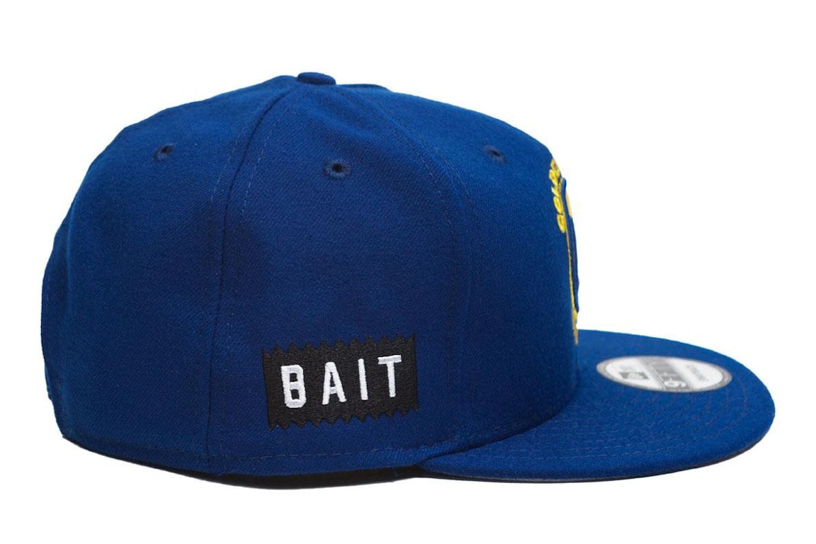 Pre-owned New Era X Bait Golden State Warriors Otc 9fifty Snapback Cap Blue
