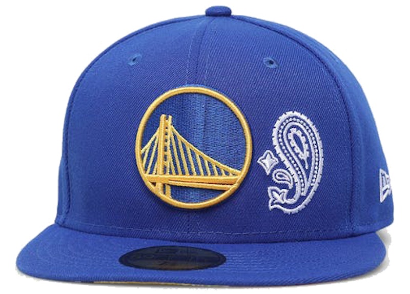 warriors new era fitted caps