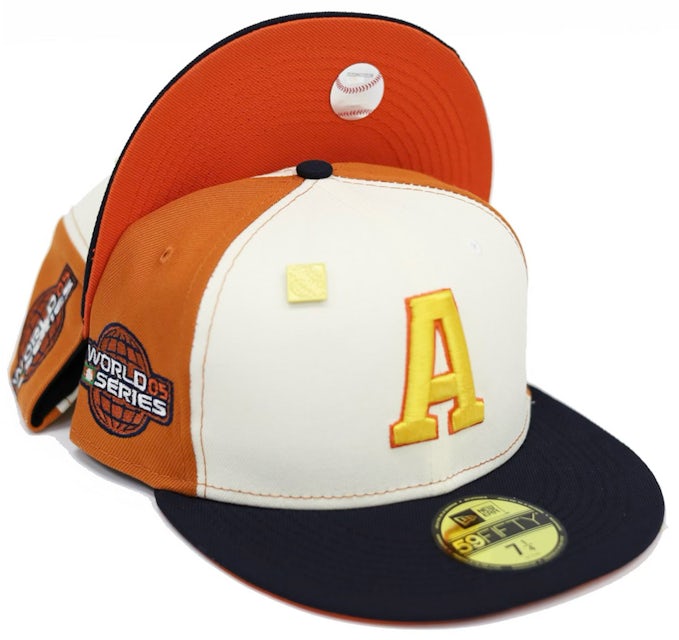 New Era Houston Astros 2005 World Series Capsule Hats 59FIFTY Fitted Hat White/Orange