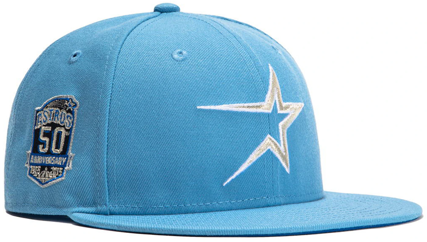 New Era Houston Astros 50th Anniversary Iceberg Hat Club Exclusive 59Fifty  Fitted Hat Light Blue/Royal - SS22 - GB