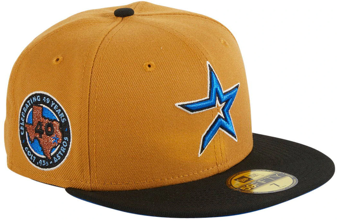 New Era Houston Astros Ancient Egypt 2000's Logo 40th Anniversary Hat Club  Exclusive 59Fifty Fitted Hat Khaki/Black/Royal Blue Men's - SS22 - US