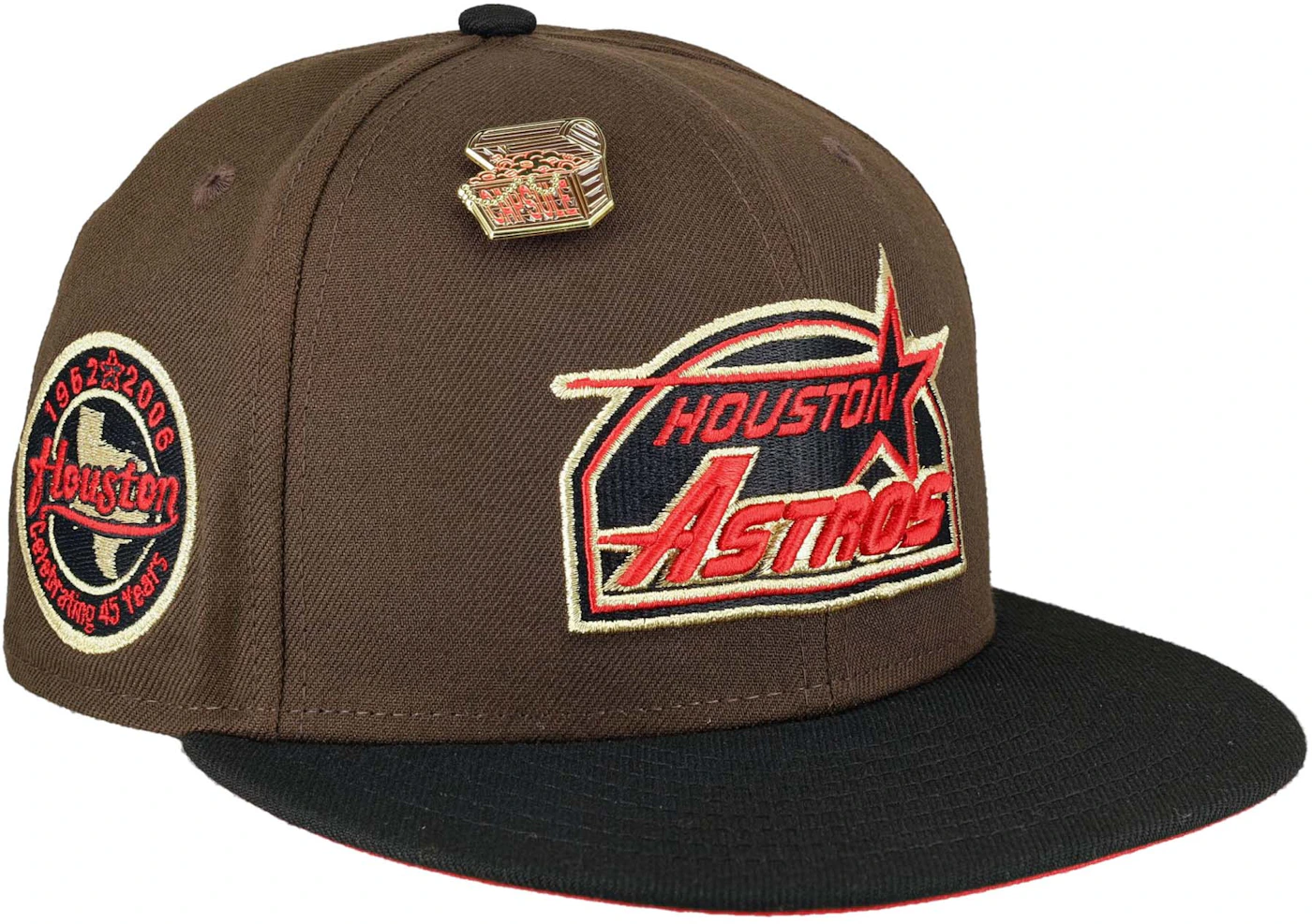 Houston Astros Fitted New Era 59Fifty 45th Ann. Stone Brown Hat Cap Co –  THE 4TH QUARTER