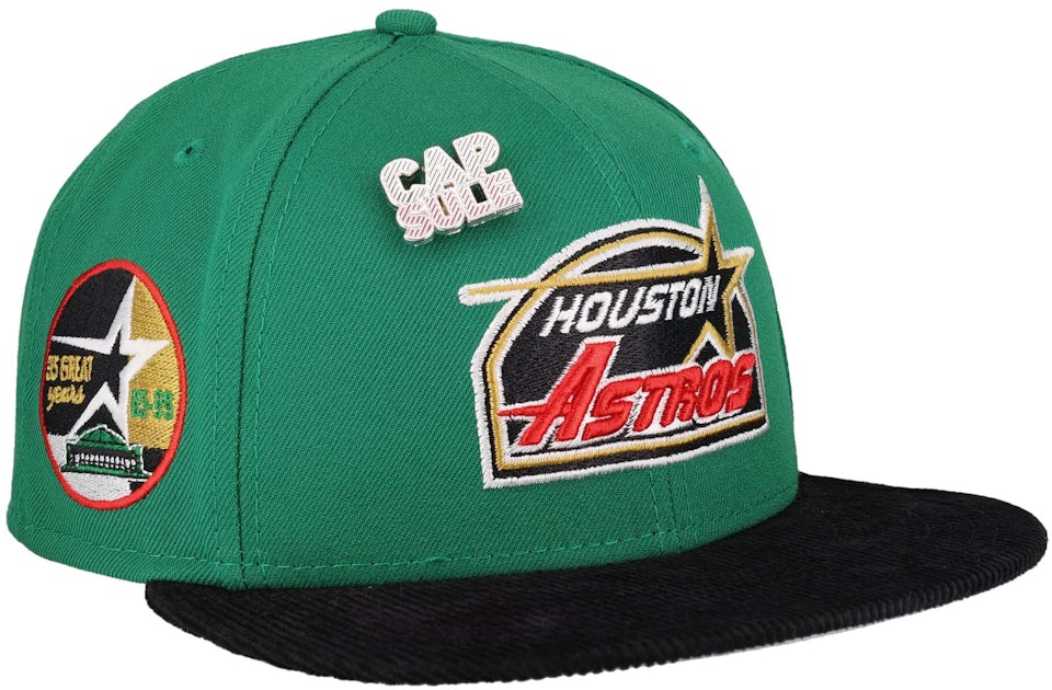 New Era Houston Astros Capsule Christmas Corduroy 35 Years 59Fifty Fitted  Hat Green/Red Men's - US