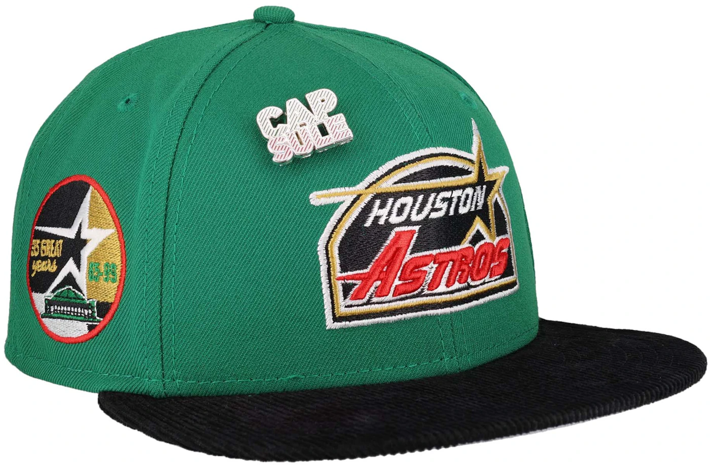 Houston Astros Hat Snapback Baseball Cap Vintage 90s New Era Blue