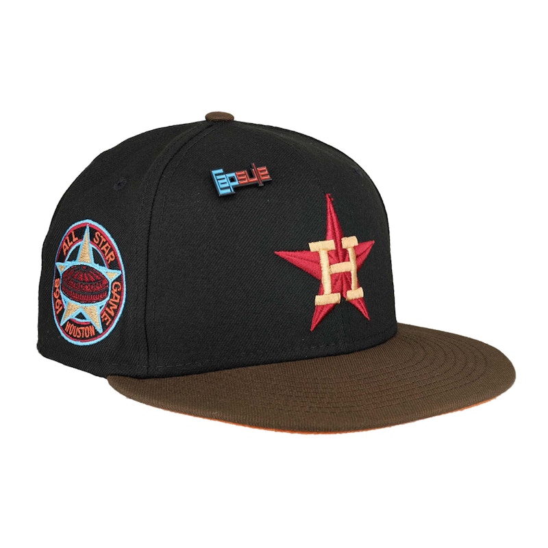 Pre-owned New Era Men's Houston Astros Capsule Nos Collection 1968 All Star Game Patch 59fifty Fitted Hat In B
