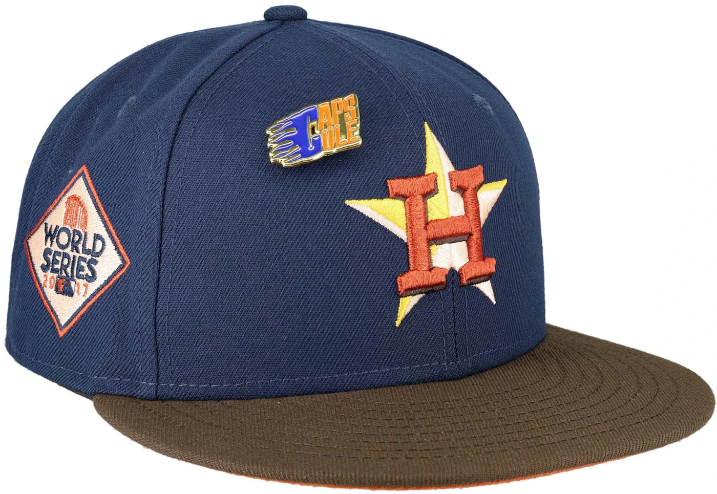 Men's Houston Astros New Era White/Gold 2005 World Series Two-Tone 59FIFTY  Fitted Hat
