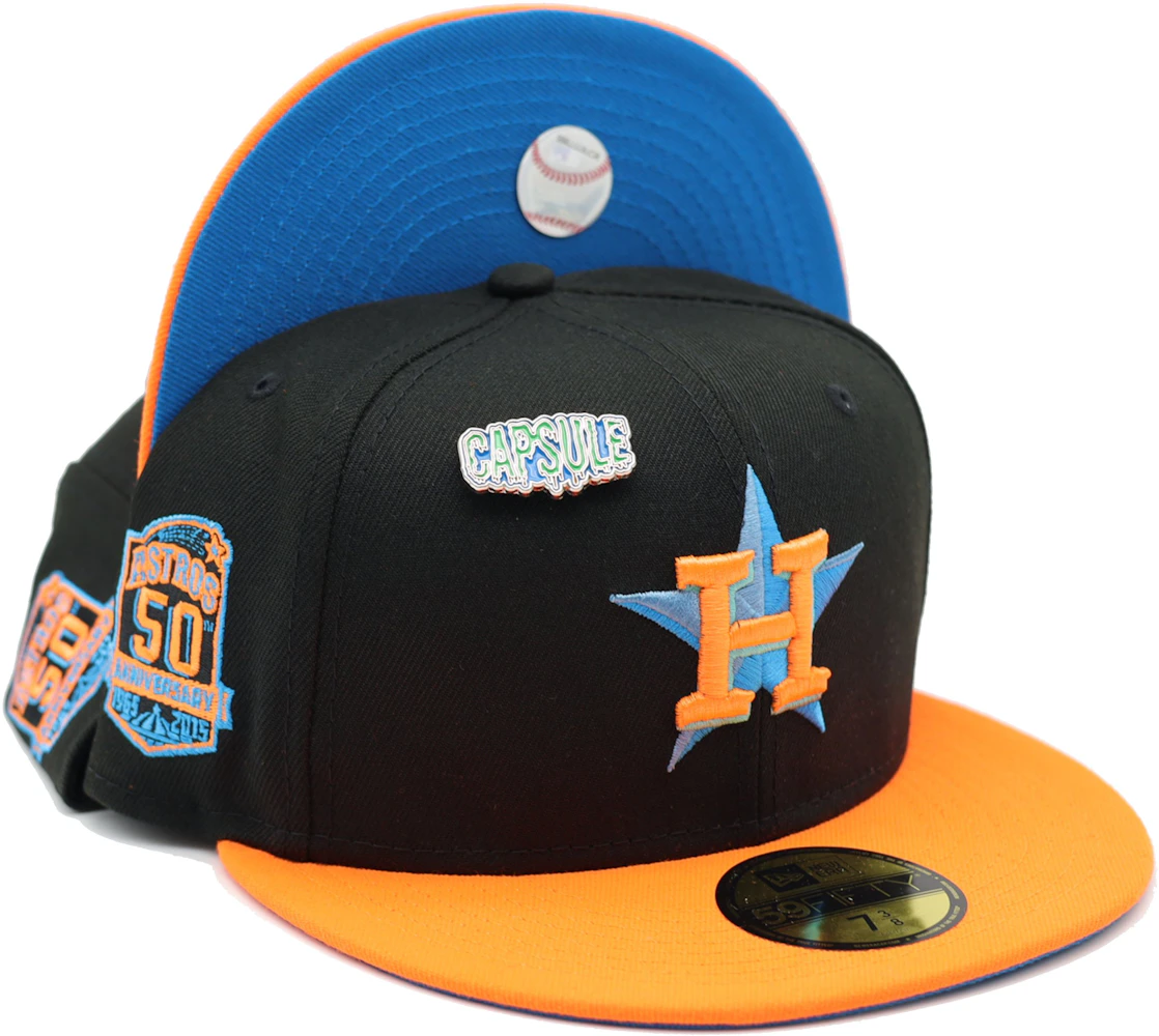 Houston Astros Navy Orange 50th Anniversary New Era 59Fifty Fitted