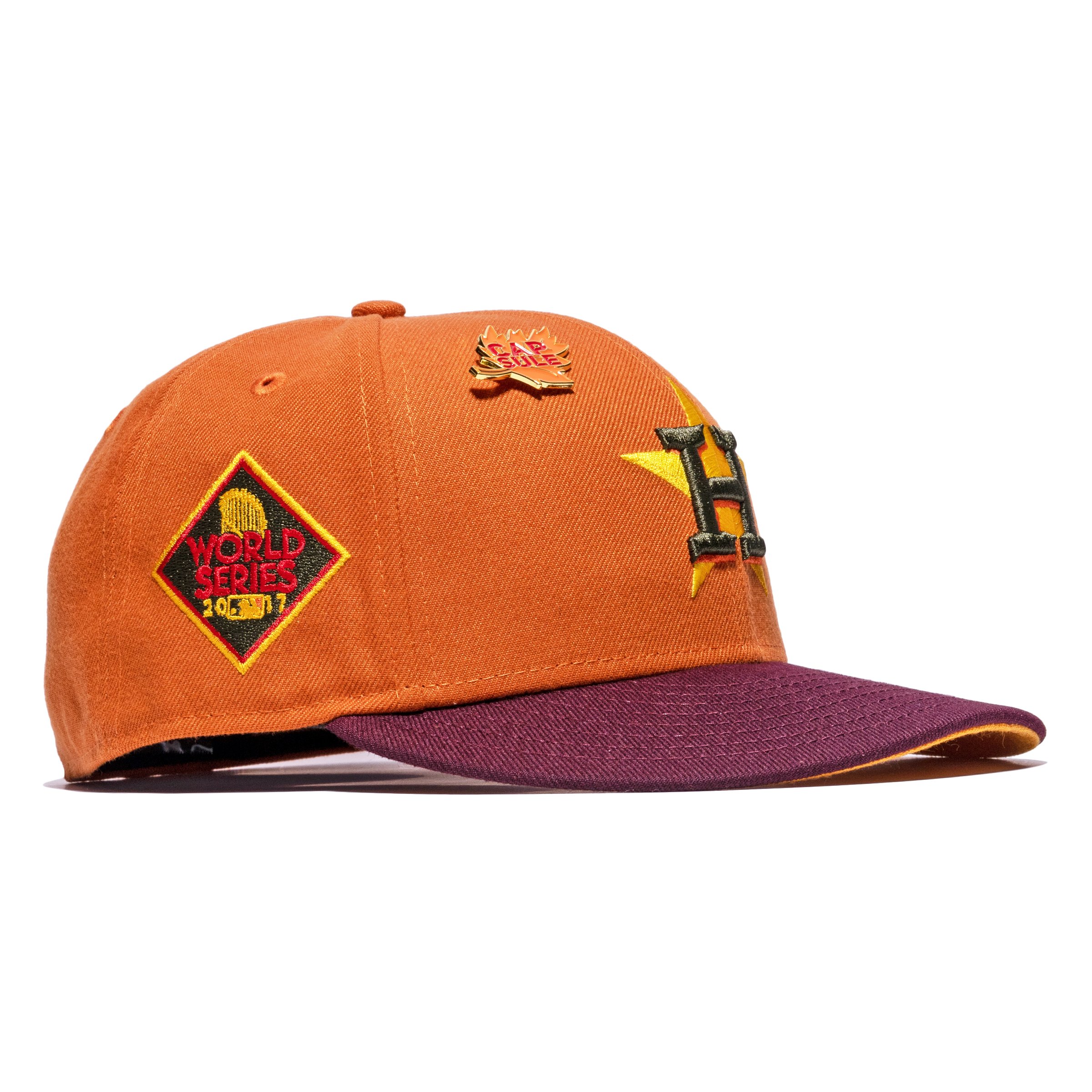 New Era Houston Astros Fall Collection 2017 World Series Capsule Hats Exclusive 59Fifty Fitted Hat Orange/Yellow