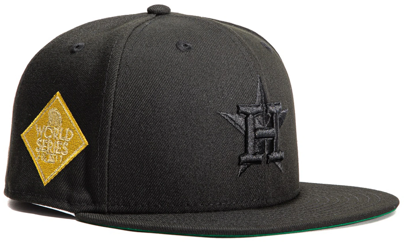 Men's New Era Yellow/Black Houston Astros Grilled 59FIFTY Fitted Hat