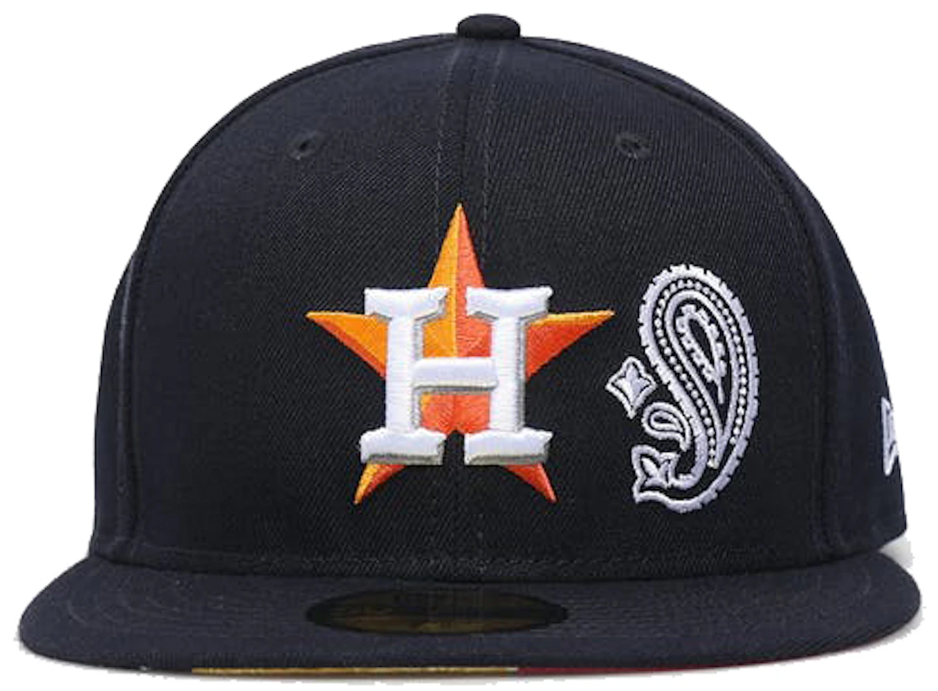 Men's New Era Gray Houston Rockets Color Pop 59FIFTY Fitted Hat
