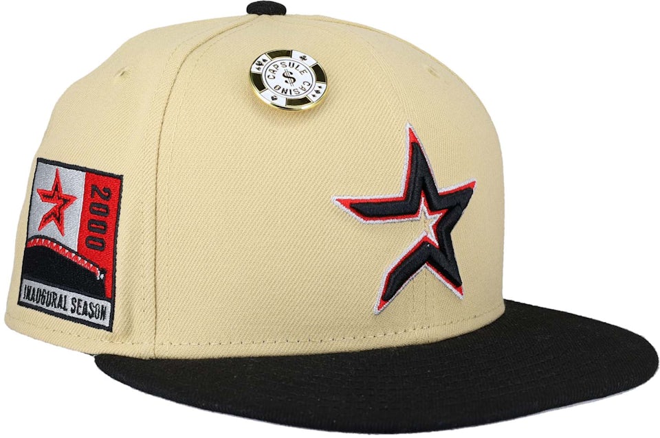 New Era Houston Astros Capsule Chrome Collection 1986 Astrodome 59FIFTY Fitted Hat White/Orange