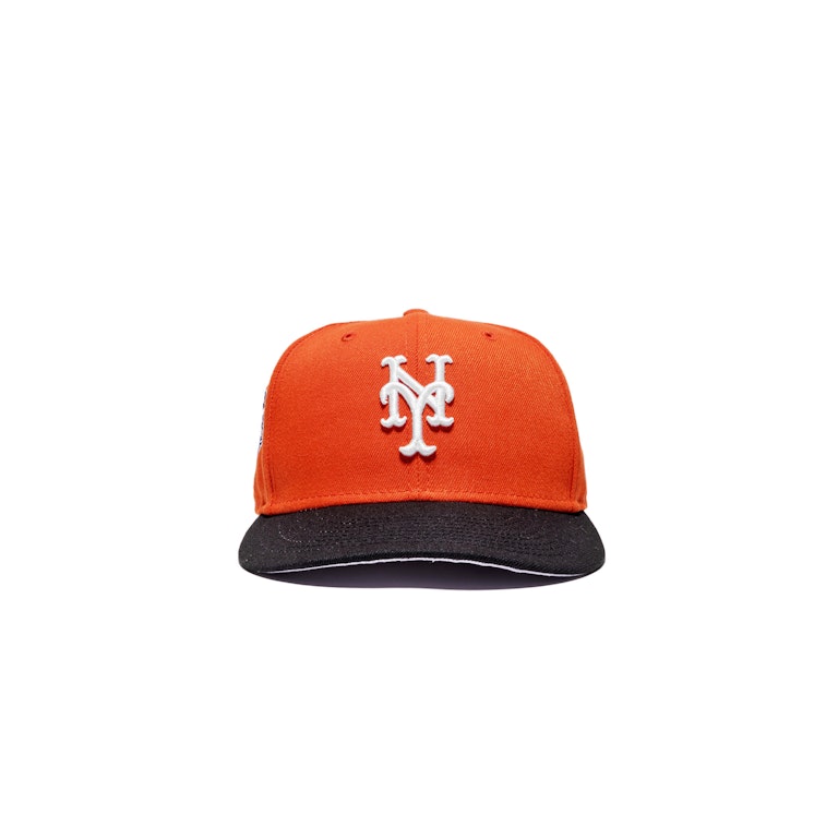 Pre-owned New Era Jae Tips X City Jeans New York Mets 2000 World Series "d Train" 59fifty Fitted Hat Orange/bl In Orange/black/grey
