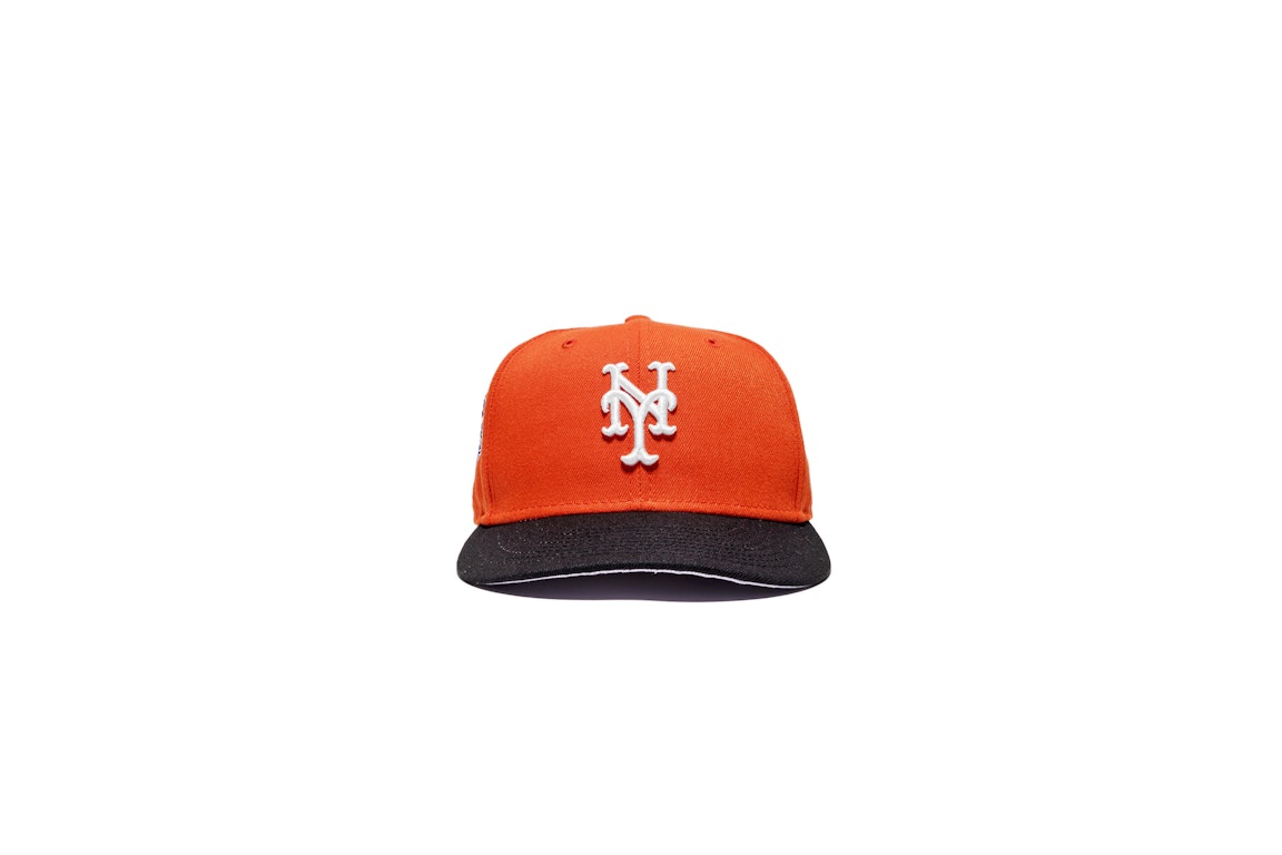 Pre-owned New Era Jae Tips X City Jeans New York Mets 2000 World Series "d Train" 59fifty Fitted Hat Orange/bl In Orange/black/grey