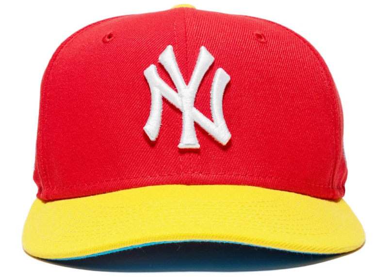 red fitted hat lids