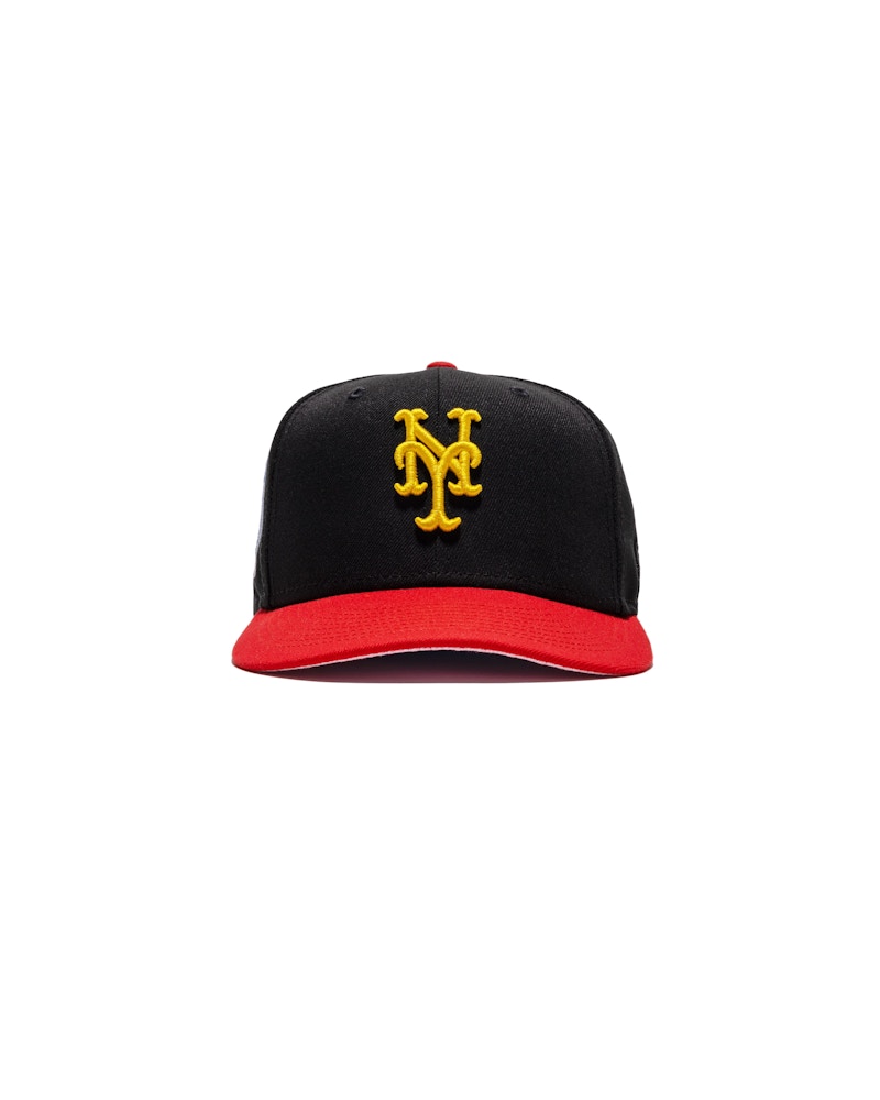 New Era Jae Tips x Snipes USA New York Mets Subway Series 2000 Game Night  59fifty Fitted Hat Black/Red/Yellow/White