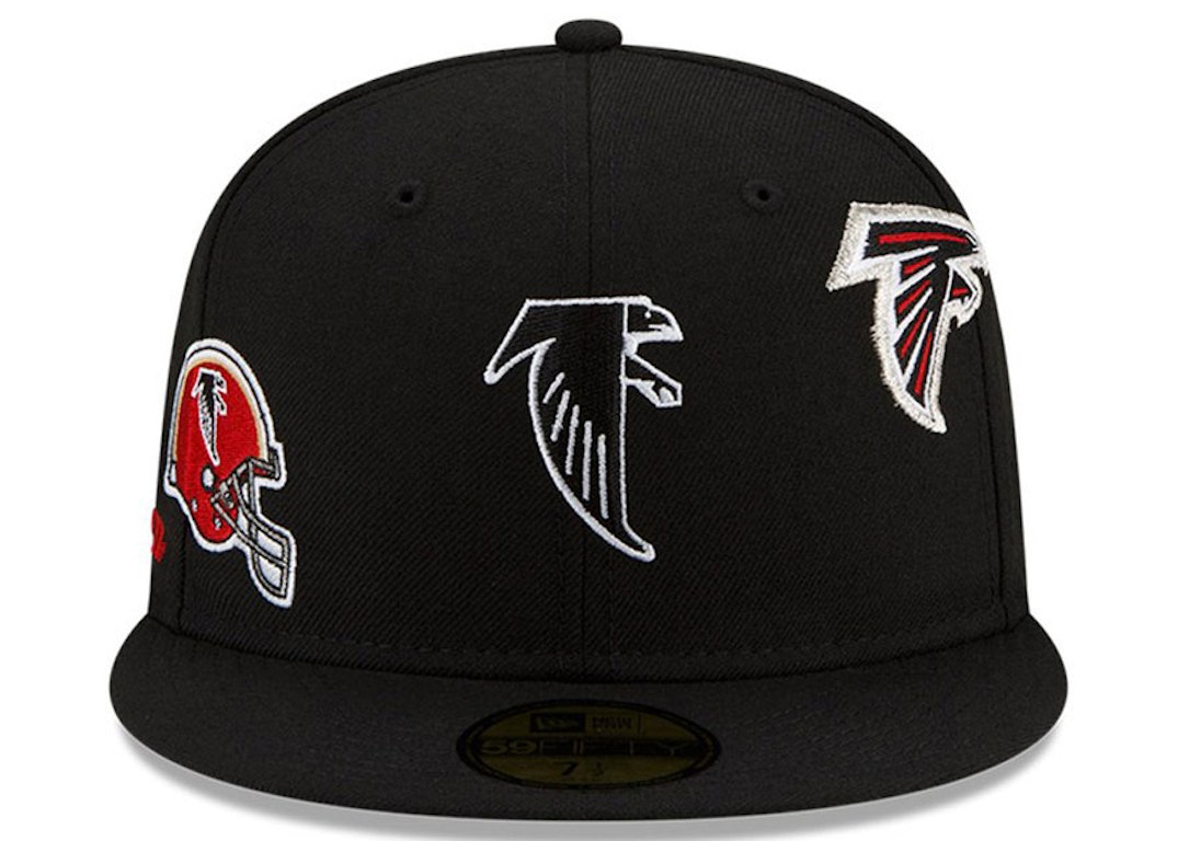 Pre-owned New Era Just Don Atlanta Falcons 59fifty Fitted Hat Black