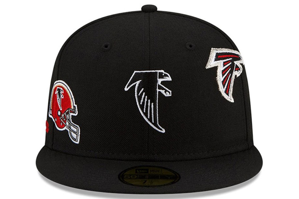 Pre-owned New Era Just Don Atlanta Falcons 59fifty Fitted Hat Black