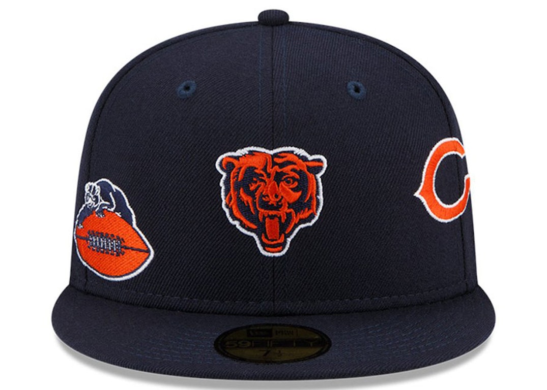 Pre-owned New Era Just Don Chicago Bears 59fifty Fitted Hat Navy