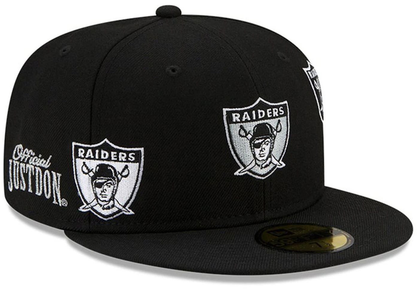 New Era Just Don Las Vegas Raiders 59Fifty Fitted Hat Black Men's ...